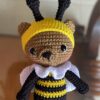 Osito abeja Amigurumi tejido a Crochet