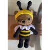 Osito abeja Amigurumi tejido a Crochet completo
