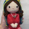 Virgen de Guadalupe Amigurumi tejida a Crochet