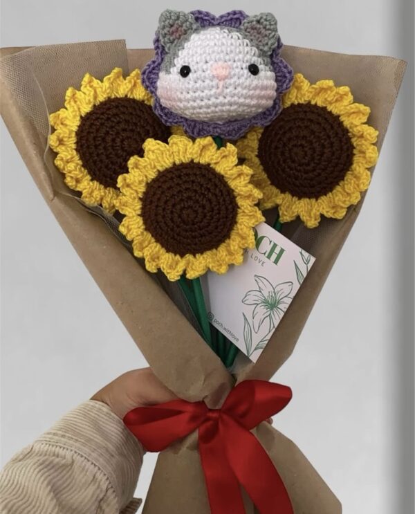 3 girasoles + animalito